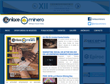 Tablet Screenshot of enlaceminero.com